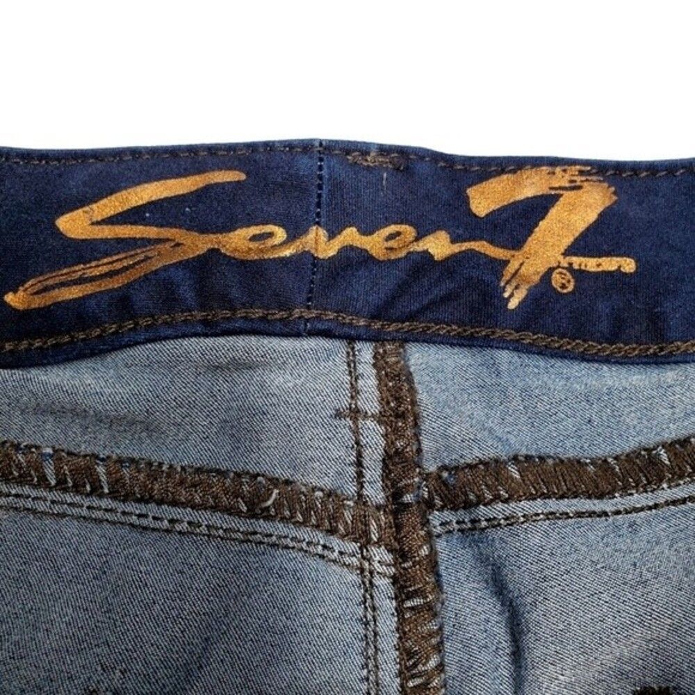 SEVEN7 Bootcut Jeans Women’s Size 31 Dark Wash Stretch Denim - Picture 4 of 8
